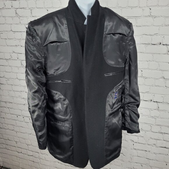 T. Harris Black Cashmere Silk Wool 2 Button Vented Notch Blazer Sport Coat 42R - Picture 5 of 14